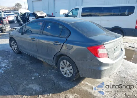 2012 Honda Civic Lx z USA, uszkodzony, nr VIN 19XFB2F59CE346479